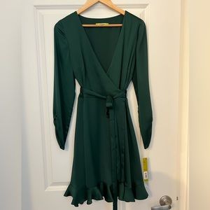 Gianni Bini Wrap Dress — NWT, Green, Size Small